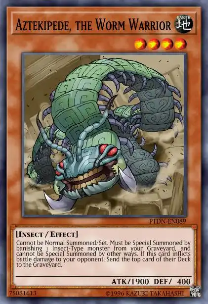 Edison Rulings for Aztekipede, the Worm Warrior